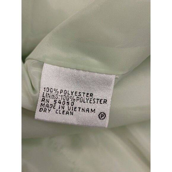 Le Suit Womens Green Blazer Jacket Sz 18 Scarf NWT Career Elegant - Picture 10 of 10